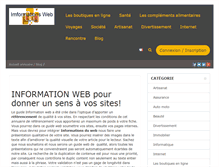 Tablet Screenshot of informations-web.com